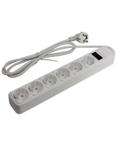 SP6W-130. Сетевой фильтр 6 розеток, 3м, белый. 5bites в Орле