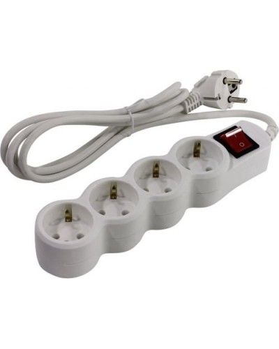 SP4W-130. Сетевой фильтр 4 розетки, 3м, белый. 5bites в Орле