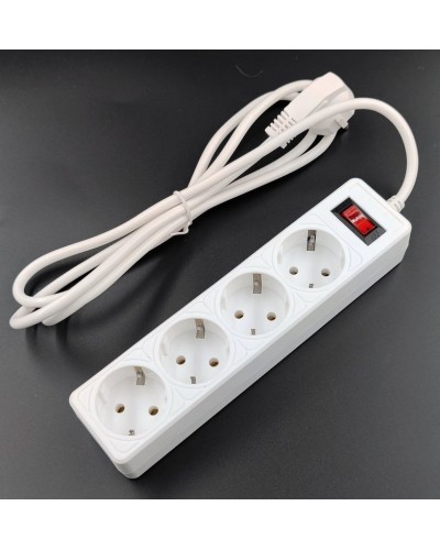 SP4W-518 GARDA. Сетевой фильтр 4 розетки,1,8м, белый. 5bites в Орле