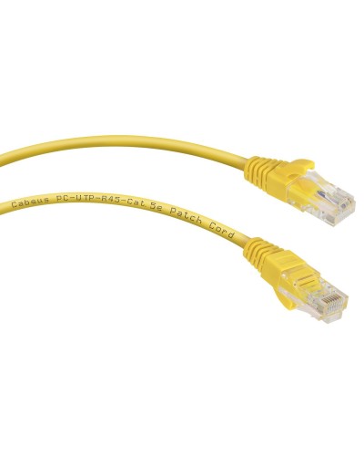 PC-UTP-RJ45-Cat.5e-1.5m-YL (7695c), желтый. Патч-корд медный. CABEUS в Орле