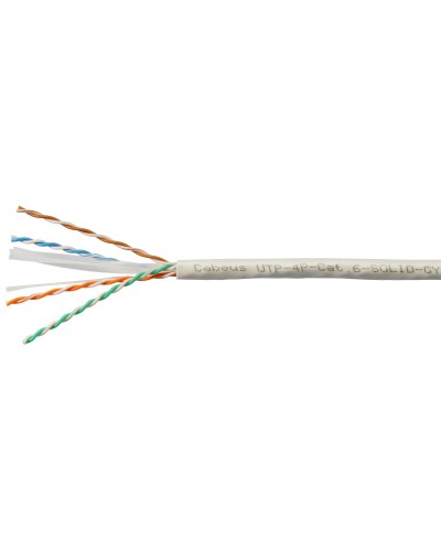 UTP-4P-Cat.6-SOLID-GY (7178c). Кабель «витая пара» (LAN) для структурированных систем связи. CABEUS в Орле