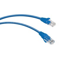 PC-UTP-RJ45-Cat.5e-0.3m-BL-LSZH (9527c), синий. Патч-корд медный. CABEUS