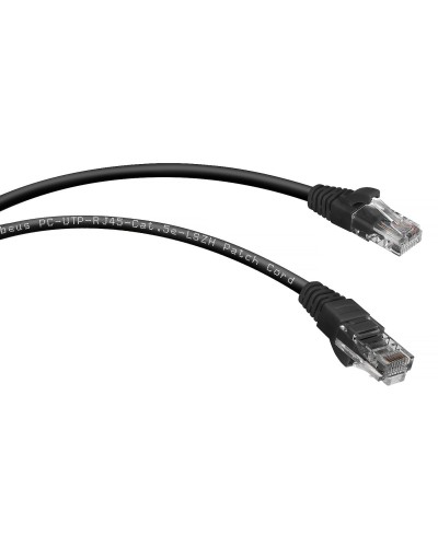 PC-UTP-RJ45-Cat.5e-5m-BK (7691c), чёрный. Патч-корд медный. CABEUS в Орле