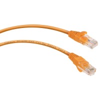 PC-UTP-RJ45-Cat.5e-3m-OR-LSZH (9524c), оранжевый. Патч-корд медный. CABEUS
