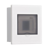 Корпус ЩРВ-М 4 модуля IP41 встраиваемый прозрачная дверь (31070DEK). Корпус пластиковый. DEKraft