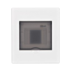 Корпус ЩРН-П 4 модуля IP41 навесной прозрачная дверь (31060DEK). Корпус пластиковый. DEKraft
