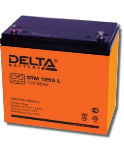 Delta DTM 1255 L. Аккумулятор герметичный свинцово-кислотный. Delta в Орле