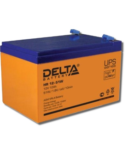 Delta HR 12-51 W. Аккумулятор герметичный свинцово-кислотный. Delta в Орле