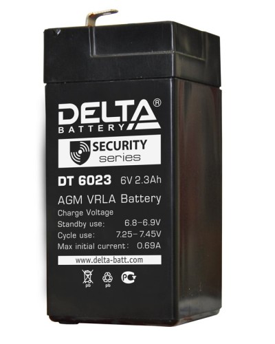 Delta DT 6023 (75мм). Аккумулятор герметичный свинцово-кислотный. Delta в Орле
