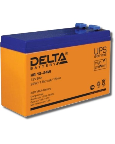 Delta HR 12-24 W. Аккумулятор герметичный свинцово-кислотный. Delta в Орле
