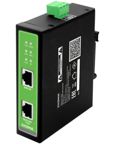 DNP90W48GDXM 10/100/1000BASE-T 90Вт 37-57В(DC). Инжектор PoE. Digma в Орле