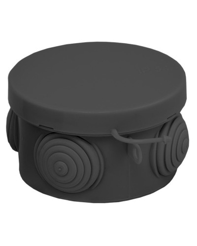 КМР-040-038 с крышкой (65х40) чёрная IP54 (plc-kmr-040-038-b). Коробка распределительная. EKF в Орле