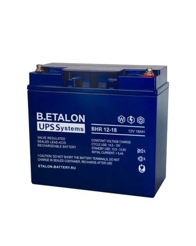 B.ETALON BHR 12-18. Аккумулятор герметичный свинцово-кислотный. ETALON в Орле