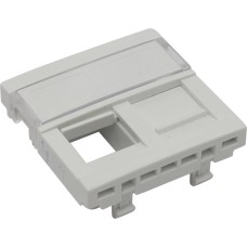 Вставка для 2-х модулей под RJ-45 кат.5e UTP, белая (45971 SBR): Вставка для 2-х модулей