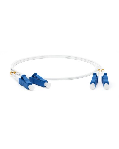 FC-D2-9A1-LC/UR-LC/UR-H-3M-LSZH-WH. Патч-корд волоконно-оптический одномодовый. Hyperline в Орле