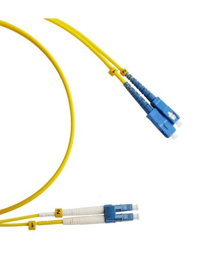 FC-D2-9-LC/UR-SC/UR-H-2M-LSZH-YL. Патч-корд волоконно-оптический LC/UPC-SC/UPC. Hyperline в Орле
