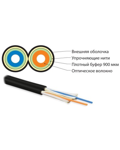 FO-D3-IN-50-2-LSZH-BK. Кабель волоконно-оптический многомодовый. Hyperline в Орле