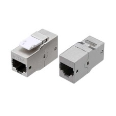 CA2-KJ-C6-SH-BK. Проходной адаптер. Hyperline