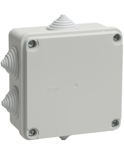 Коробка распаячная КМ41234 100х100х50 открытой проводки IP55 6 гермовводов серая (UKO11-100-100-050-K41-55). Коробка распаячная безгалогенная (HF). IEK в Орле