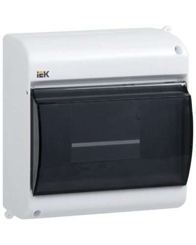 Корпус пластиковый КМПн 2/6 IP30 белый KREPTA 3 (MKP42-N-06-30-09). Щиток модульный с прозрачной дверцей, настенный. IEK в Орле