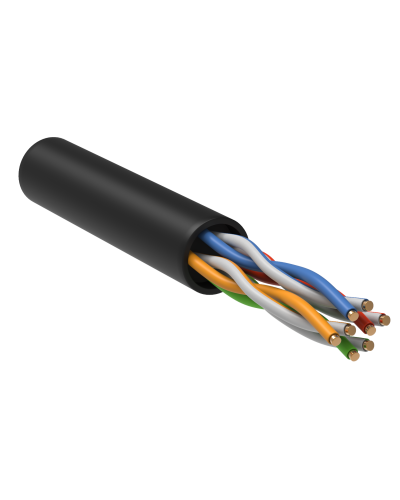 GENERICA U/UTP кат.5E 24AWG 4 пары LDPE черный (BC3-C5E04-139-305-R-G). Кабель «витая пара» (LAN) для структурированных систем связи. IEK в Орле