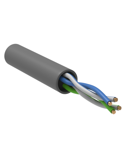 GENERICA U/UTP кат. 5E 100МГц 2 пары PVC INDOOR серый (BC1-C5E02-111-100-G). Кабель «витая пара» (LAN) для структурированных систем связи. IEK в Орле