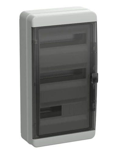 Корпус пластиковый КМПн-36 IP65 TEKFOR (TF5-KP72-N-36-65-K03-K02). Корпус модульный пластиковый черная прозрачная дверь. IEK в Орле