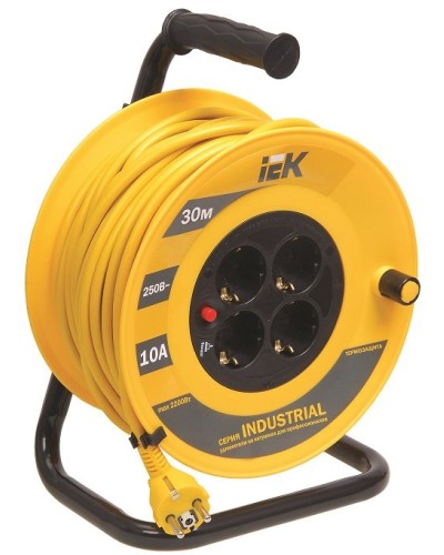 УК30 4 места, 30м (WKP14-10-04-30). Удлинитель на катушке Industrial. IEK в Орле