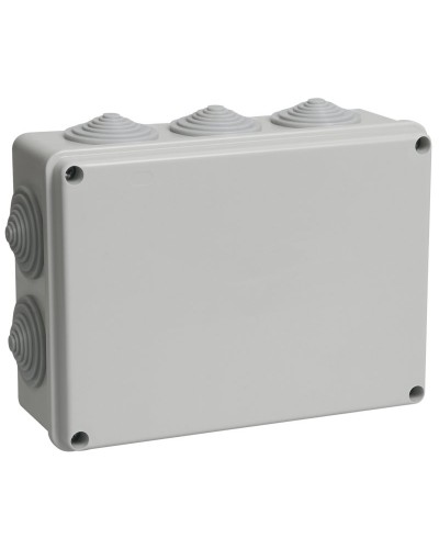 Коробка распаячная КМ41243 190х140х70 открытой проводки IP44 10 гермовводов серая (UKO11-190-140-070-K41-44). Коробка распаячная безгалогенная (HF). IEK в Орле