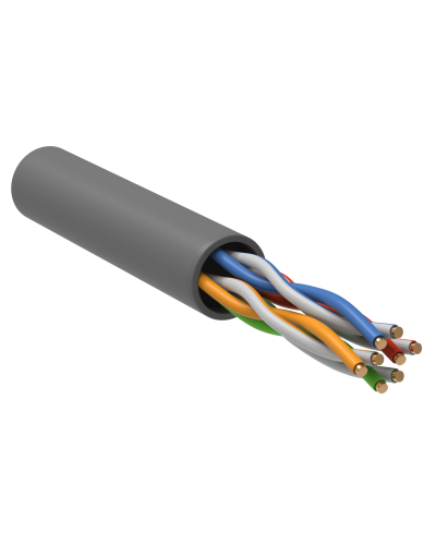 GENERICA U/UTP кат.5E 24AWG 4 пары LSZH серый (BC1-C5E04-121-305-R-G). Кабель «витая пара» (LAN) для структурированных систем связи. IEK в Орле