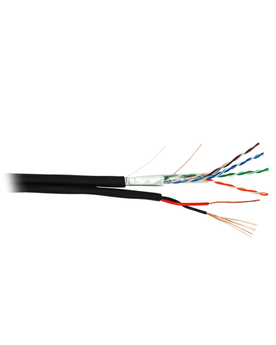 F/UTP 4pair, Cat5e, Out, PVC+PWR (EC-UF004-5E-PC075-PE-BK). Кабель «витая пара» (LAN) для структурированных систем связи. NETLAN в Орле