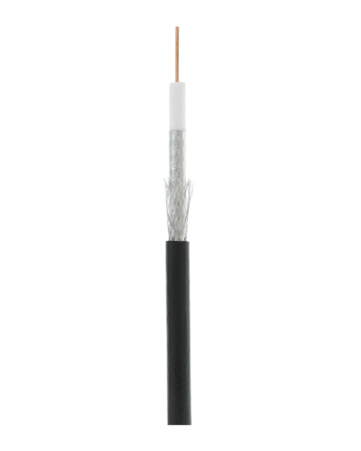 RG-6 CCS, Out, PE (EC-C2-32123B-BK-3). Кабель коаксиальный омедненный. NETLAN в Орле