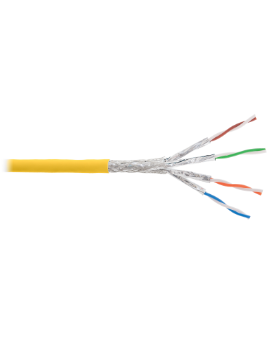 S/FTP, 4pair, Cat7a, Solid, In, LSZH (NKL 4375C-YL). Кабель «витая пара» (LAN) для структурированных систем связи. NIKOLAN в Орле