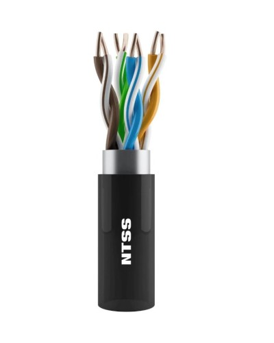 NTSS-OUT-UTP4-5Е-PE-BL кат.5E UTP 4 пары 24AWG PE внешний 305м черный. Кабель «витая пара» (LAN) для структурированных систем связи. NTSS в Орле