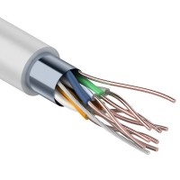 F/UTP Light, CAT 5, PVC, 4PR, 26AWG, омедненный INDOOR, SOLID, серый, 305м, PROconnect (01-0148-3). Кабель «витая пара» (LAN) для структурированных систем связи. PROCONNECT