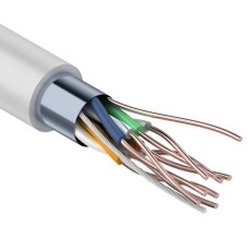 F/UTP Light, CAT 5, PVC, 4PR, 26AWG, омедненный INDOOR, SOLID, серый, 305м, PROconnect (01-0148-3). Кабель «витая пара» (LAN) для структурированных систем связи. PROCONNECT