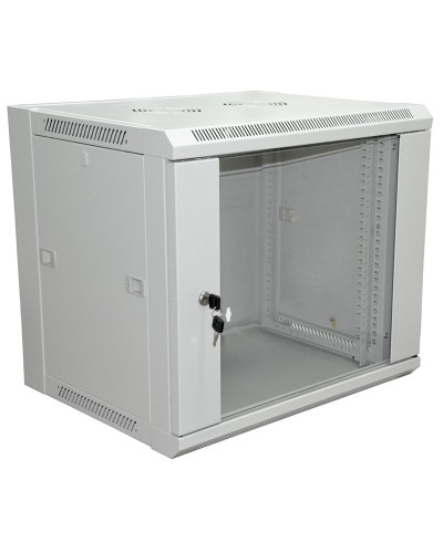 Шкаф телекоммуникационный 19 настенный 12U 600х600х635 мм (ШхГхВ)- передняя дверь стекло, боковые стенки съемные (разобранный) RAL 7035 (04-2222). Шкаф телекоммуникационный 19 настенный 12U. Rexant в Орле