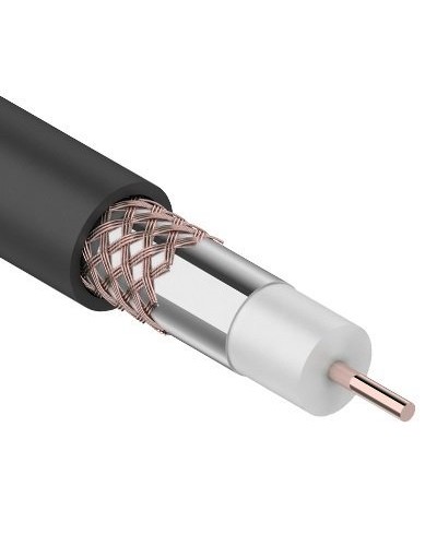 RG-6U+Cu, 75 Ом, Cu/Al/Cu, 64%, 100м. OUTDOOR REXANT (01-2222). Кабель коаксиальный радиочастотный. Rexant в Орле