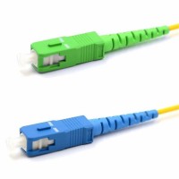 Патч-корд оптический переходной (SM), 9/125 (OS2), SC/APC-SC/UPC, (Simplex), LSZH, 15м REXANT (50-2063): Патч-корд оптический