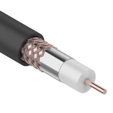 RG-6U+Cu, 75 Ом, Cu/Al/Cu, 64%, 305 м OUTDOOR REXANT (01-2232). Кабель коаксиальный радиочастотный. Rexant
