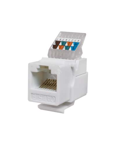 Модуль-вставка Keystone Кат5е, без.инстр.зад, белый UTP (10-0312): Вставка Keystone Jack RJ-45 в Орле