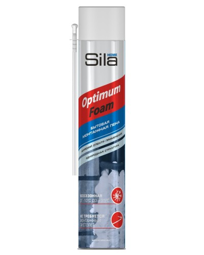 Пена монтажная SILA HOME OPTIMUM FOAM, всесезонная, 750 мл. Пена монтажная. Sila в Орле