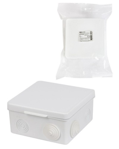 Коробка ОП 100х100х55мм, крышка, IP54, 8вх. (SQ1401-0513). Распаячная коробка. TDM ЕLECTRIC в Орле