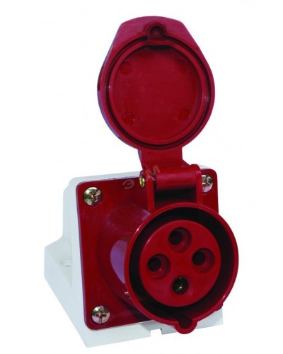 Розетка 114 стационарная 3Р+РЕ 16А 380В IP44 (SQ0602-0002). Розетка. TDM ЕLECTRIC в Орле