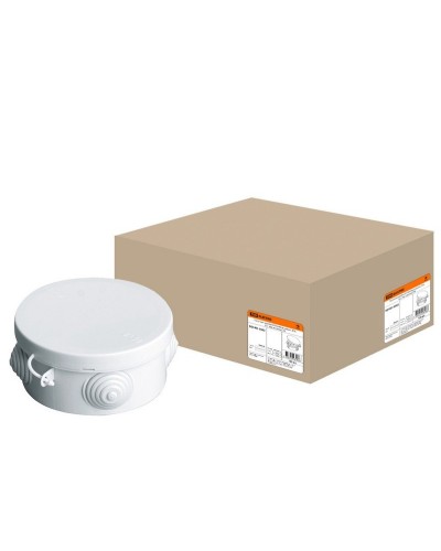 Коробка ОП D85х40мм, крышка, IP54, 4вх. (SQ1401-0502). Распаячная коробка. TDM ЕLECTRIC в Орле
