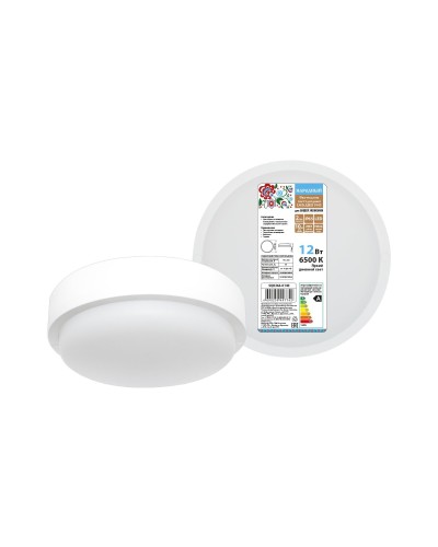ДПП 3901 12Вт 6500К IP65 белый круг (SQ0366-0140). Светодиодный светильник LED. TDM ЕLECTRIC в Орле