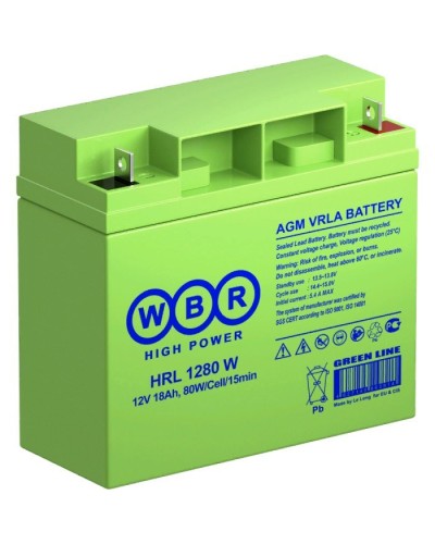 WBR HRL1280W. Аккумулятор герметичный свинцово-кислотный. WBR в Орле