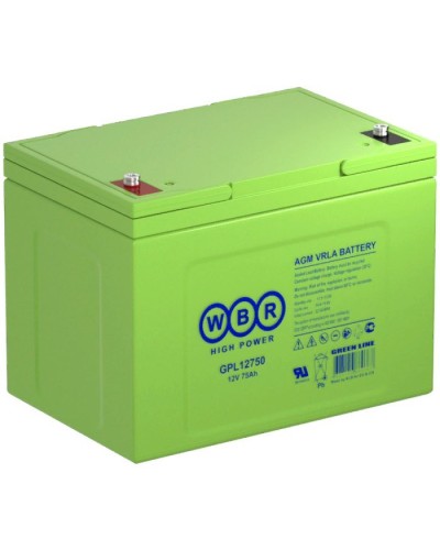 WBR GPL12750. Аккумулятор герметичный свинцово-кислотный. WBR в Орле