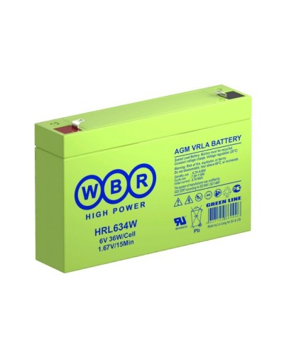 WBR HRL634W. Аккумулятор герметичный свинцово-кислотный. WBR в Орле