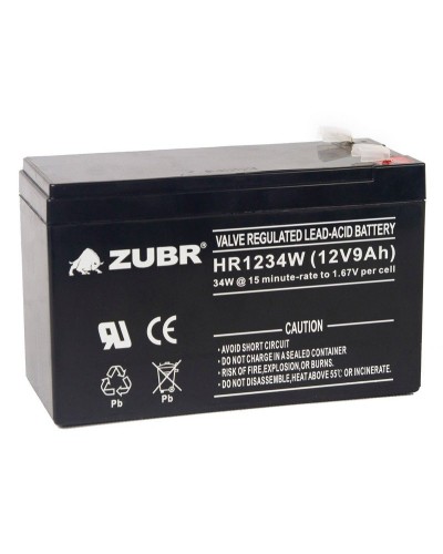 ZUBR HR 1234W (12V, 9Ah). Аккумулятор герметичный свинцово-кислотный. ZUBR в Орле